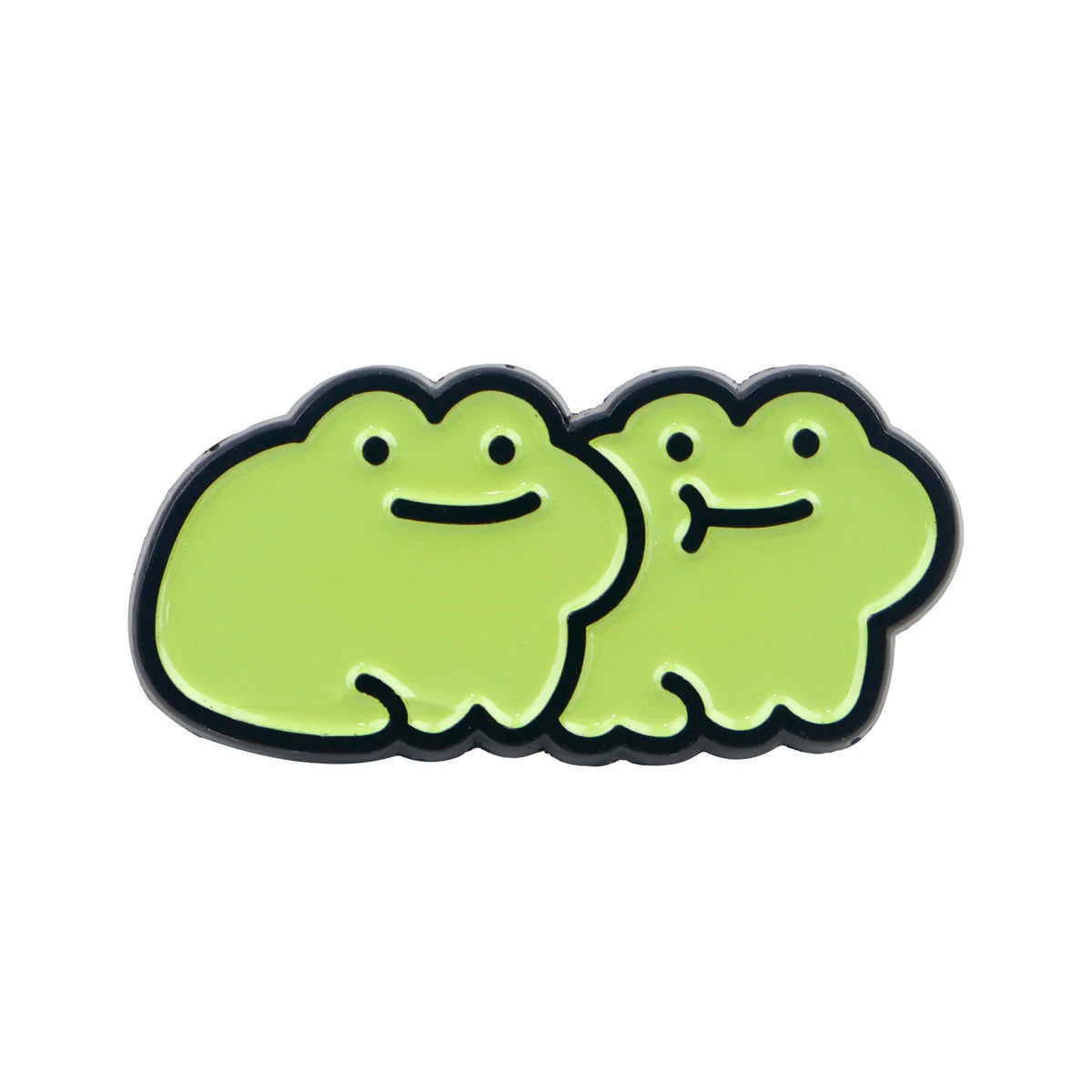 Cute Frog Enamel Pin with Sarcastic Quote
