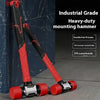 Ergonomic Double-Faced Rubber Mallet with Non-Slip Grip