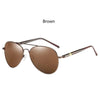 Classic Metal Pilot Sunglasses with Polarized Lenses