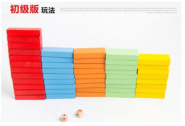 Colorful Wooden Balance Stacking Game for Family Fun