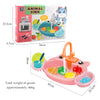 Kids Electric Toy Dishwasher with Automatic Water Cycle