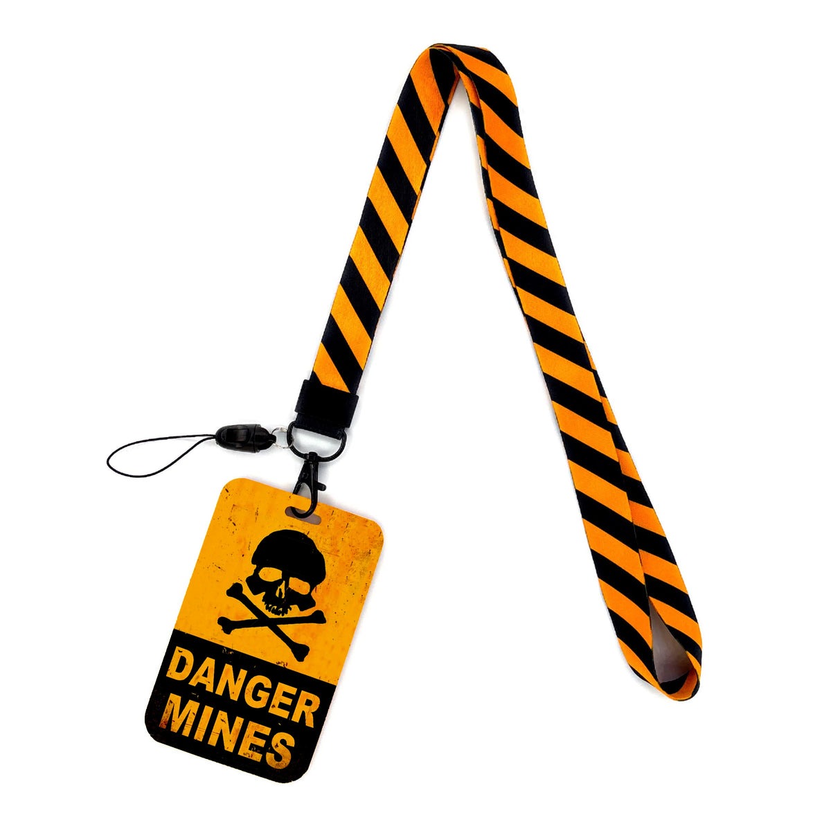 Retro Tape Design Lanyard with Card Holder