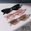 Retro Cat Eye Sunglasses - Set of 3