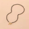 Collier Choker en Perles Carrées Géométriques Bohèmes