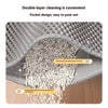 Double-Layer Cat Litter Mat with Waterproof Base