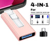 4-in-1 USB 3.0 Flash Drive for iPhone, iPad, and More