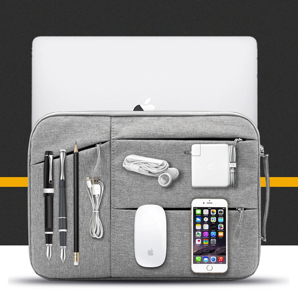 Waterproof Wool Felt Laptop Sleeve with Zipper Closure