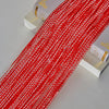Red and white woven tassel string curtain for doorways and room dividers