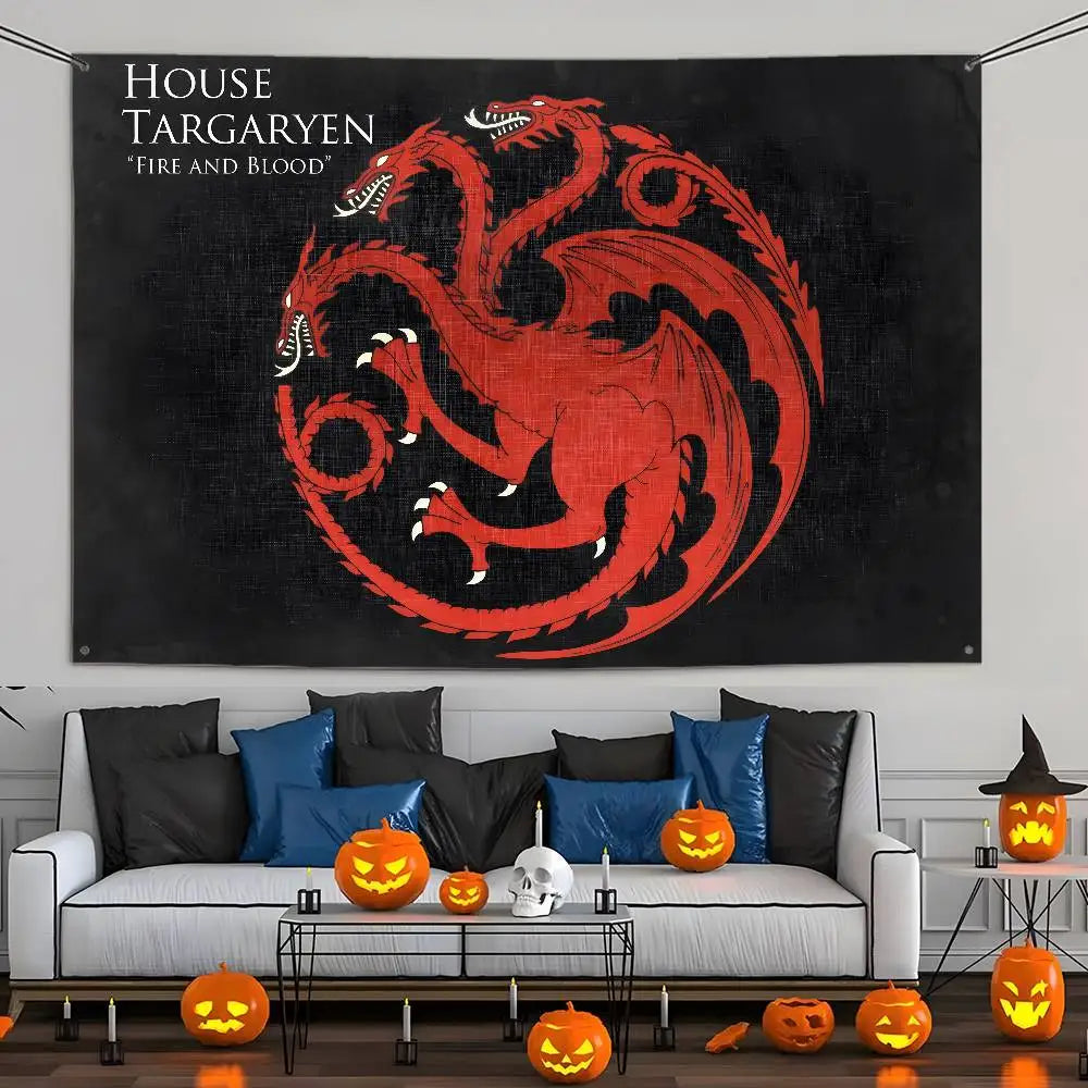House Targaryen Emblem Hanging Banner