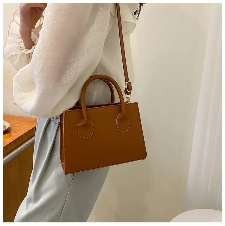 Minimalist Square PU Leather Crossbody Bag