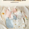 Soft Cotton Baby Bibs with Waterproof Backing (3-Layer, U-Shaped)