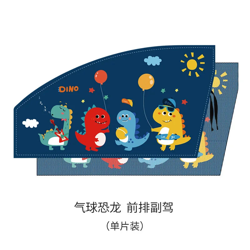 Telescopic Magnetic Car Window Shades with UV Protection and Insect Mesh