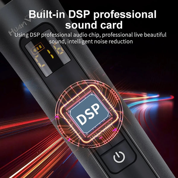Wireless Handheld Microphone with Built-in Sound Card