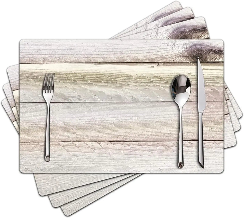 Floral Linen Placemats for Dining Table