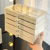 5-Layer Desktop Jewelry Organizer with Drawers and Display Top