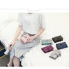 Compact Frosted Tri-Fold Wallet for Women