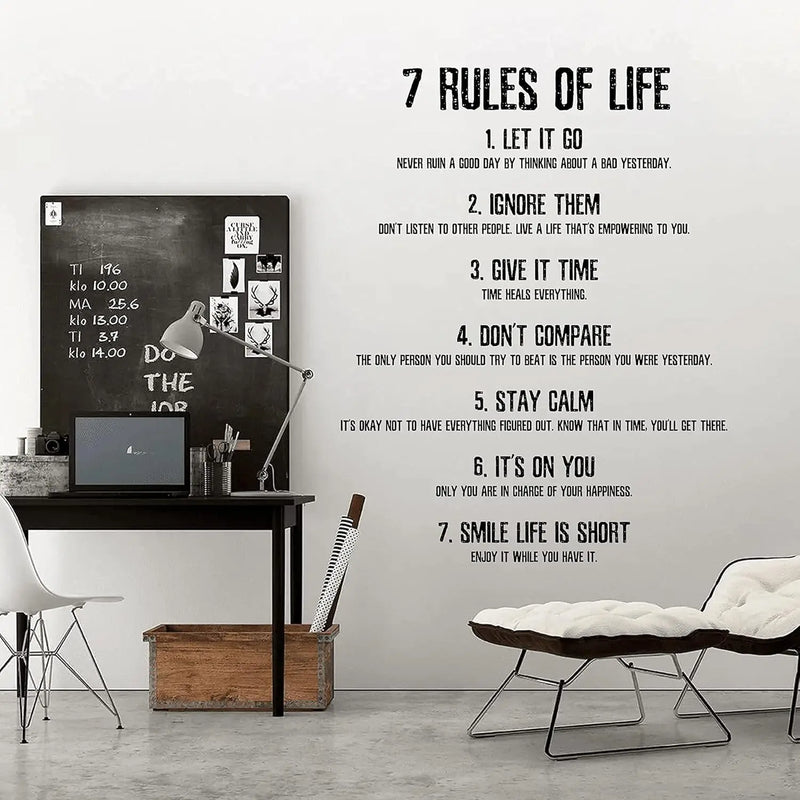 Motivational Quote Wall Decals - Set of 4
