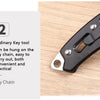 Compact Stainless Steel Folding Knife for Outdoor Adventures