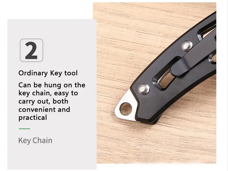 Compact Stainless Steel Folding Knife for Outdoor Adventures