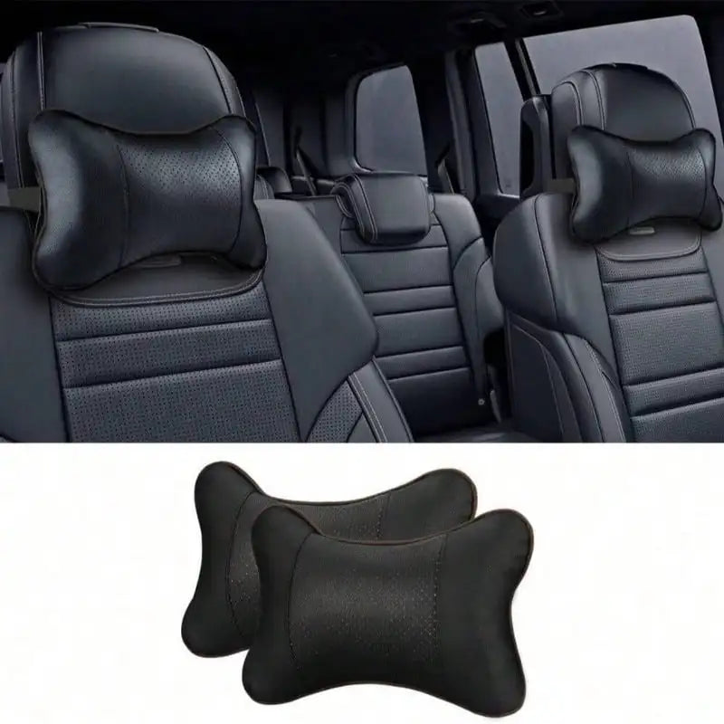 Breathable Mesh Car Headrest with Neck Support Pillow