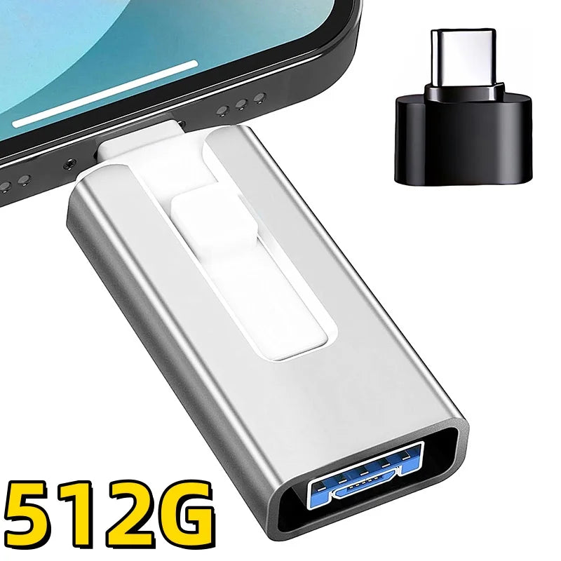 4-in-1 USB 3.0 Flash Drive for iPhone, iPad, and More