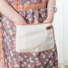 Women's Floral Kitchen Apron with Pocket & Adjustable Strap