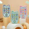 Baby Teething Gloves with Cartoon Bear Design