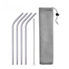 Reusable Stainless Steel Drinking Straws with Cleaning Brush