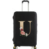 Elastic Luggage Cover with Gold Letter Design