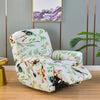 Printed Recliner Cover with Side Pocket — 4-Piece Set