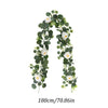 Artificial Eucalyptus Garland with White Roses