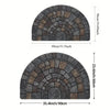 Semi-Circular Non-Slip Door Mat