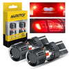 Red LED Brake and Tail Light Bulbs with Dual Brightness Modes