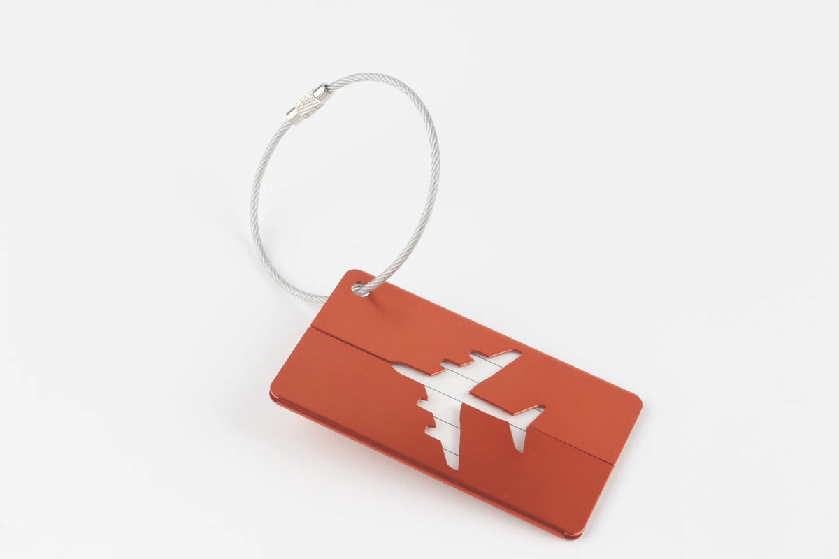 Aircraft-Grade Aluminum Luggage Tag with ID Card Slot