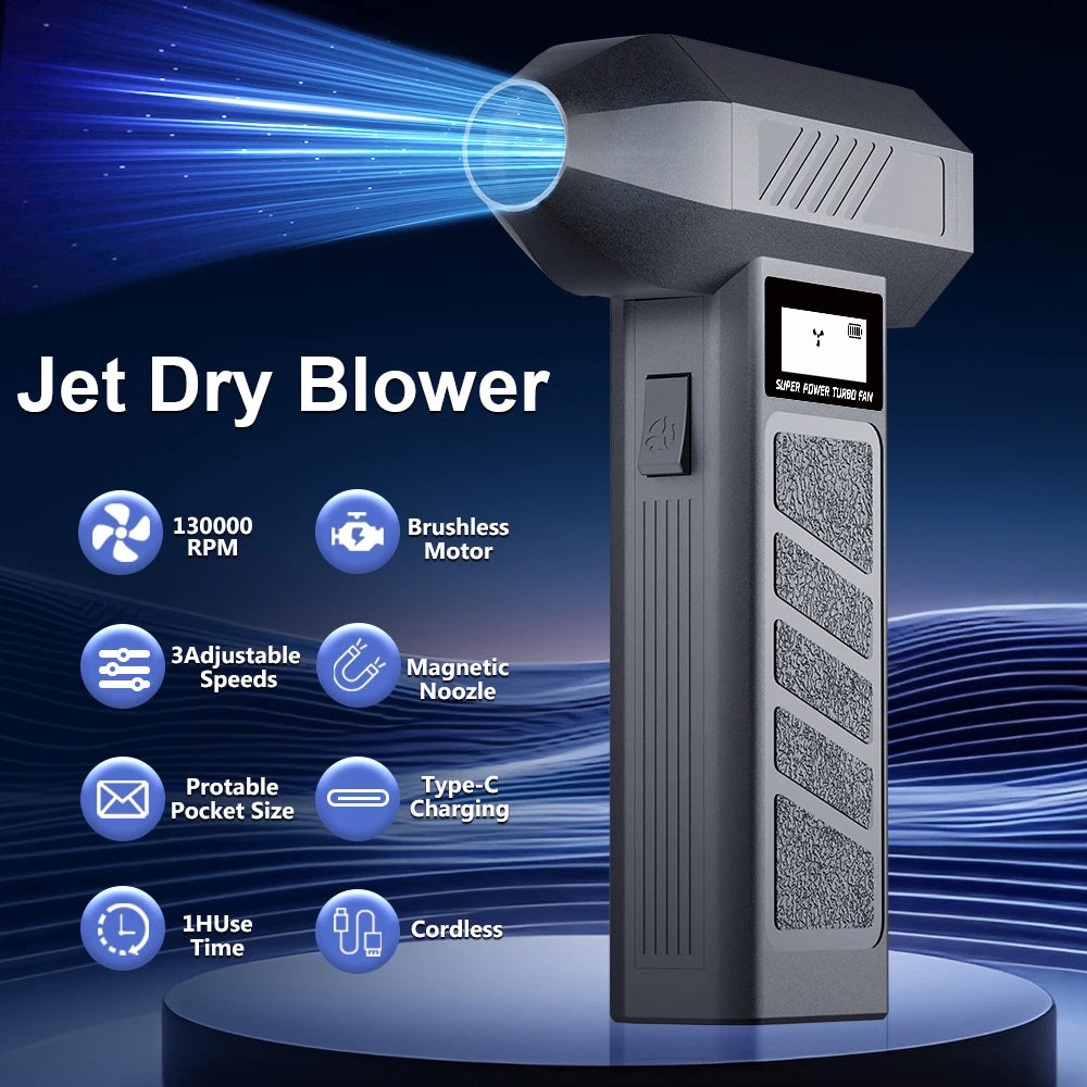 Portable Turbo Fan with 5 Nozzles