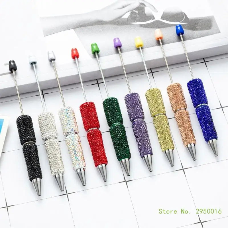 Elegante Perlen-Rhinston-Ballpoint-Stifte (4er Set)