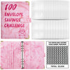 Marble A5 Savings Challenge Binder with 100 Cash Envelopes