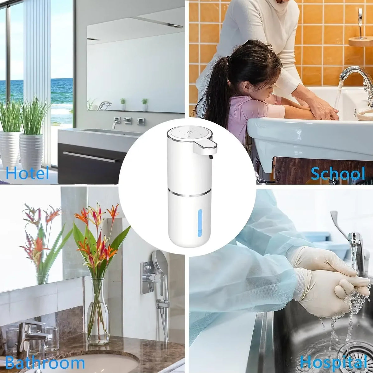 Smart Automatic Foam Soap Dispenser with USB Charging