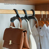 Space-Saving Closet Organizer Hooks for Bags, Hats & Scarves