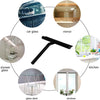 Shower Squeegee with Hanging Silicone Holder for Glass Doors & Mirrors