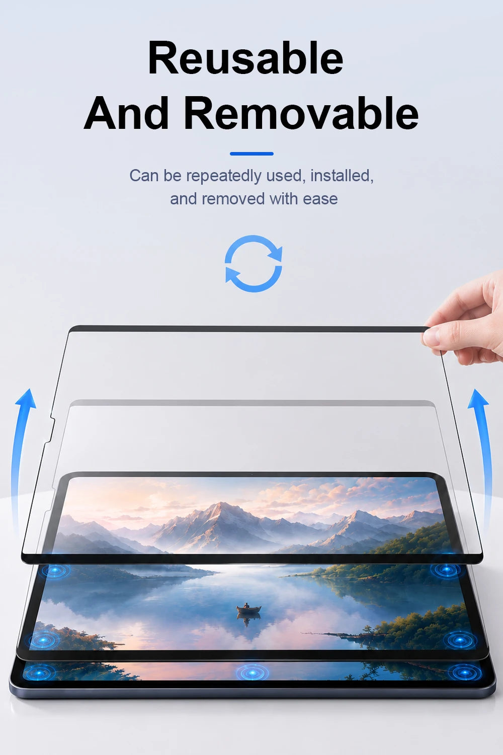 Magnetic Removable Matte Screen Protector for iPad