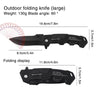 Folding Survival Knife with Stainless Steel Blade