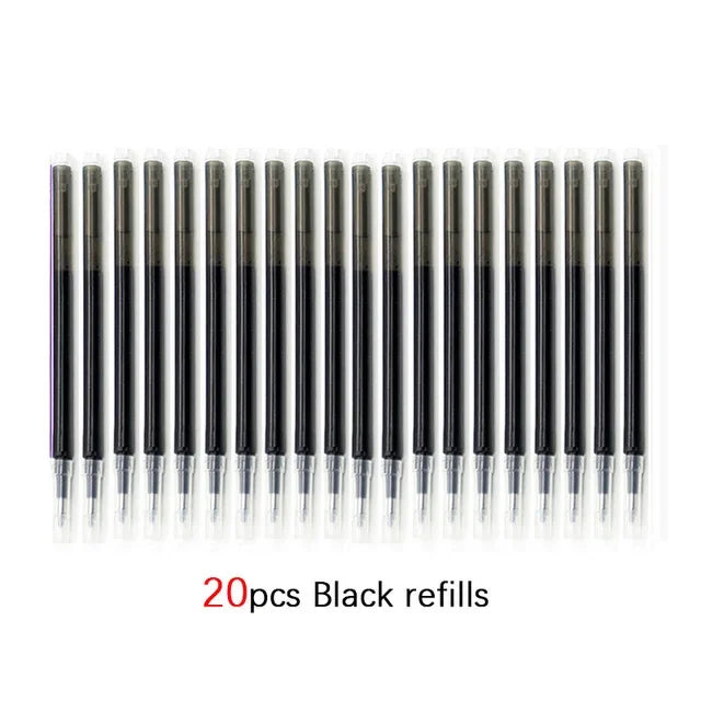 Erasable Gel Pen Refill Set - 0.5mm Tip (Blue, Black, Red)