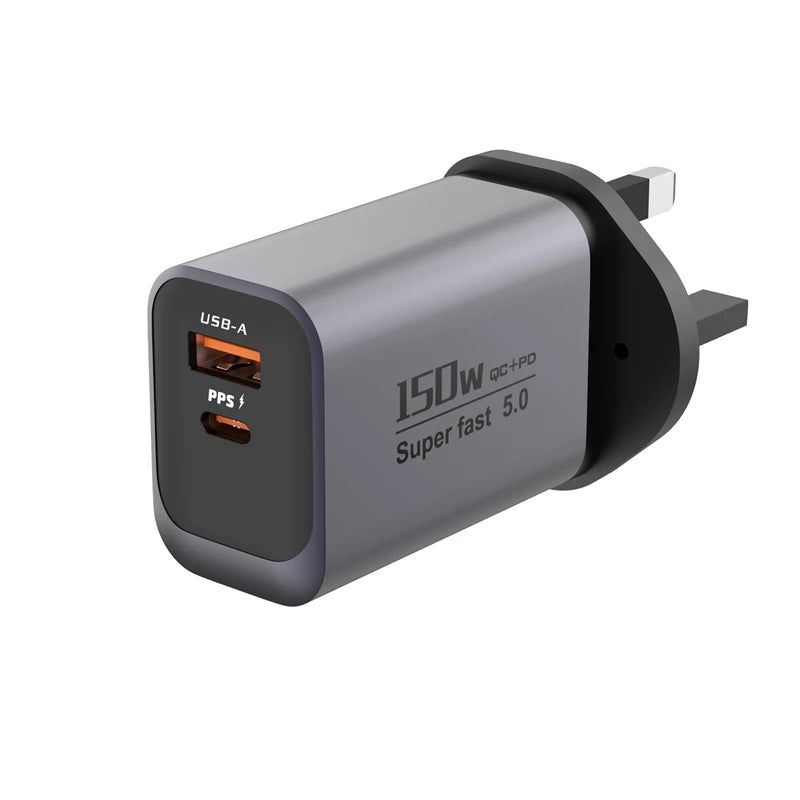 Dual Port USB-A & Type-C Fast Wall Charger