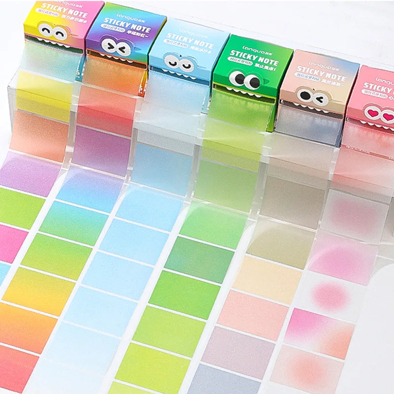 Pull-Out Sticky Notes Roll with Clear Transparent Finish