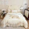 Lace-Embroidered Duvet Cover Set with Pillowcases