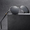Classic Metal Pilot Sunglasses with Polarized Lenses