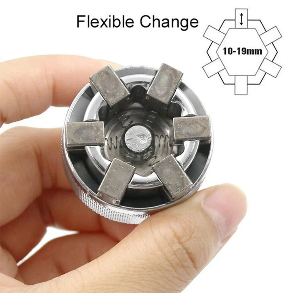 Adjustable Universal Socket Wrench (10–19mm)