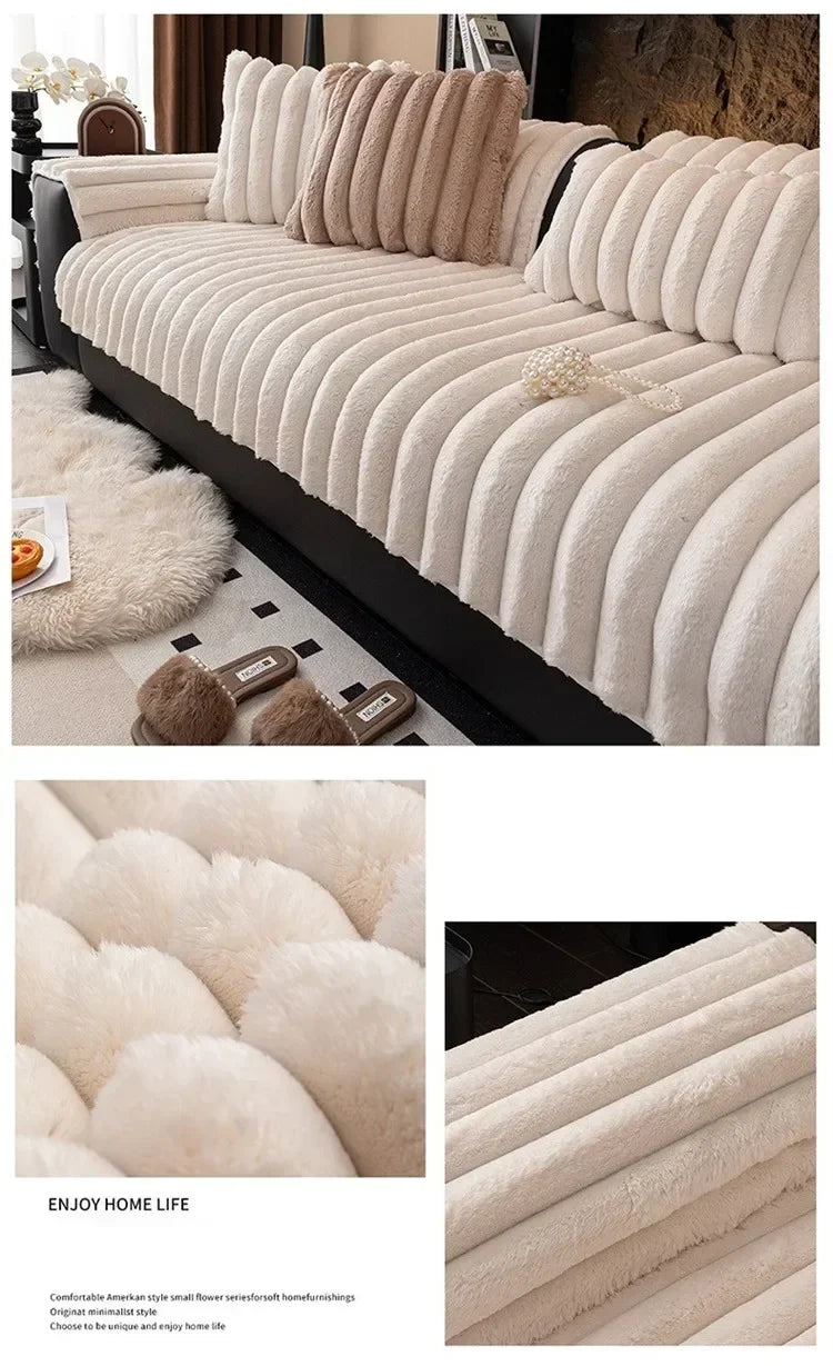 Plush Non-Slip Sofa Cushion for Warmth and Protection