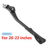 Black universal aluminum alloy bicycle kickstand for 20-22 inches